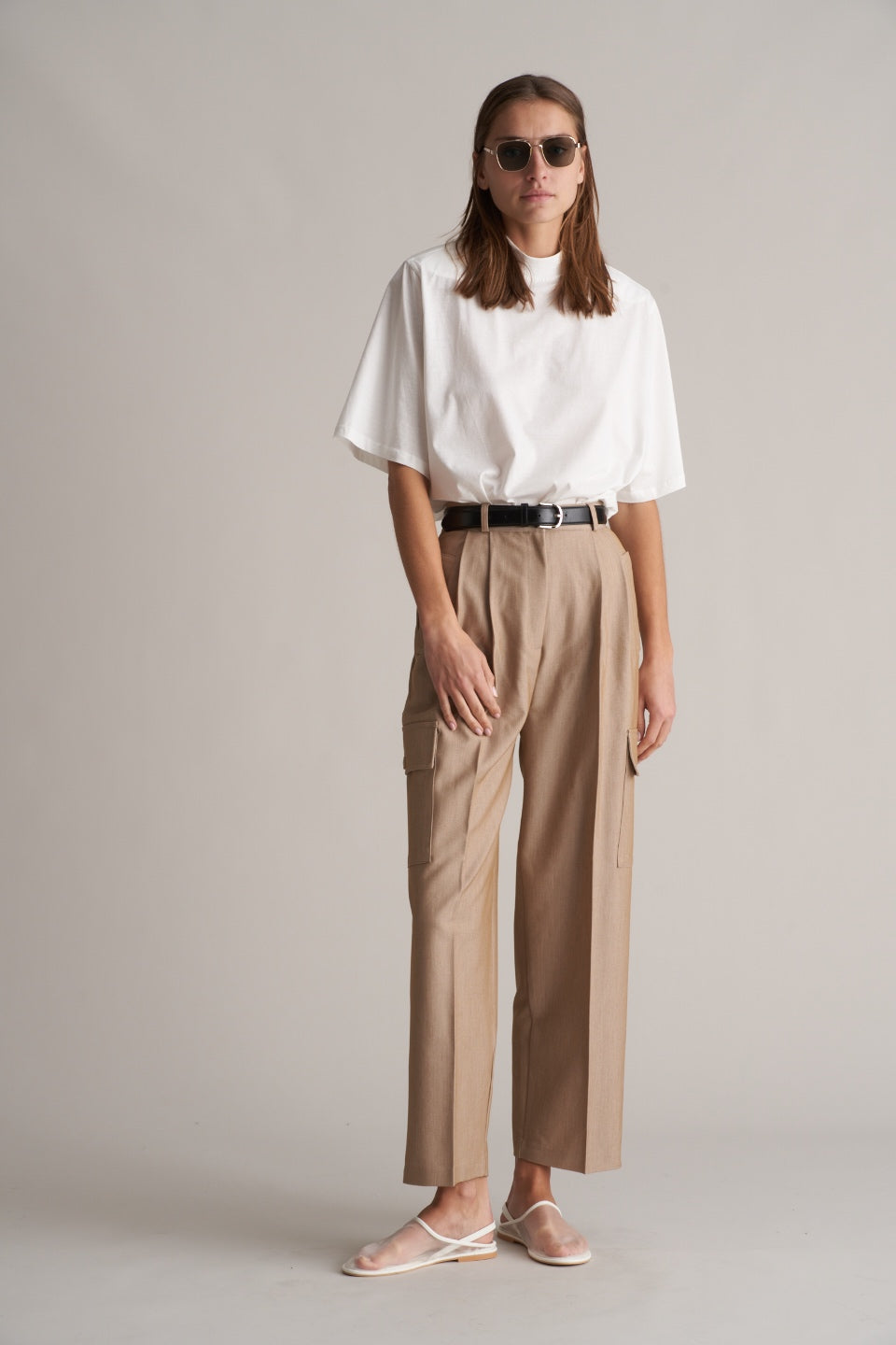 Matau Cargo Trousers Beige