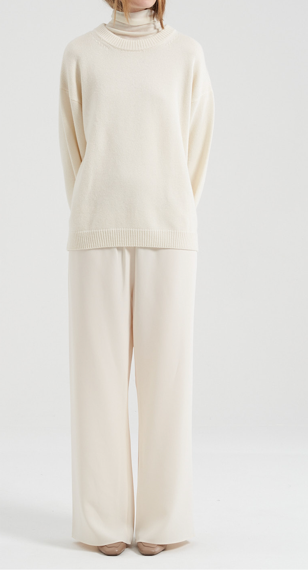 Zax All Day Crepe Pants Cream