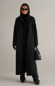 Syd Long Line Coat Black