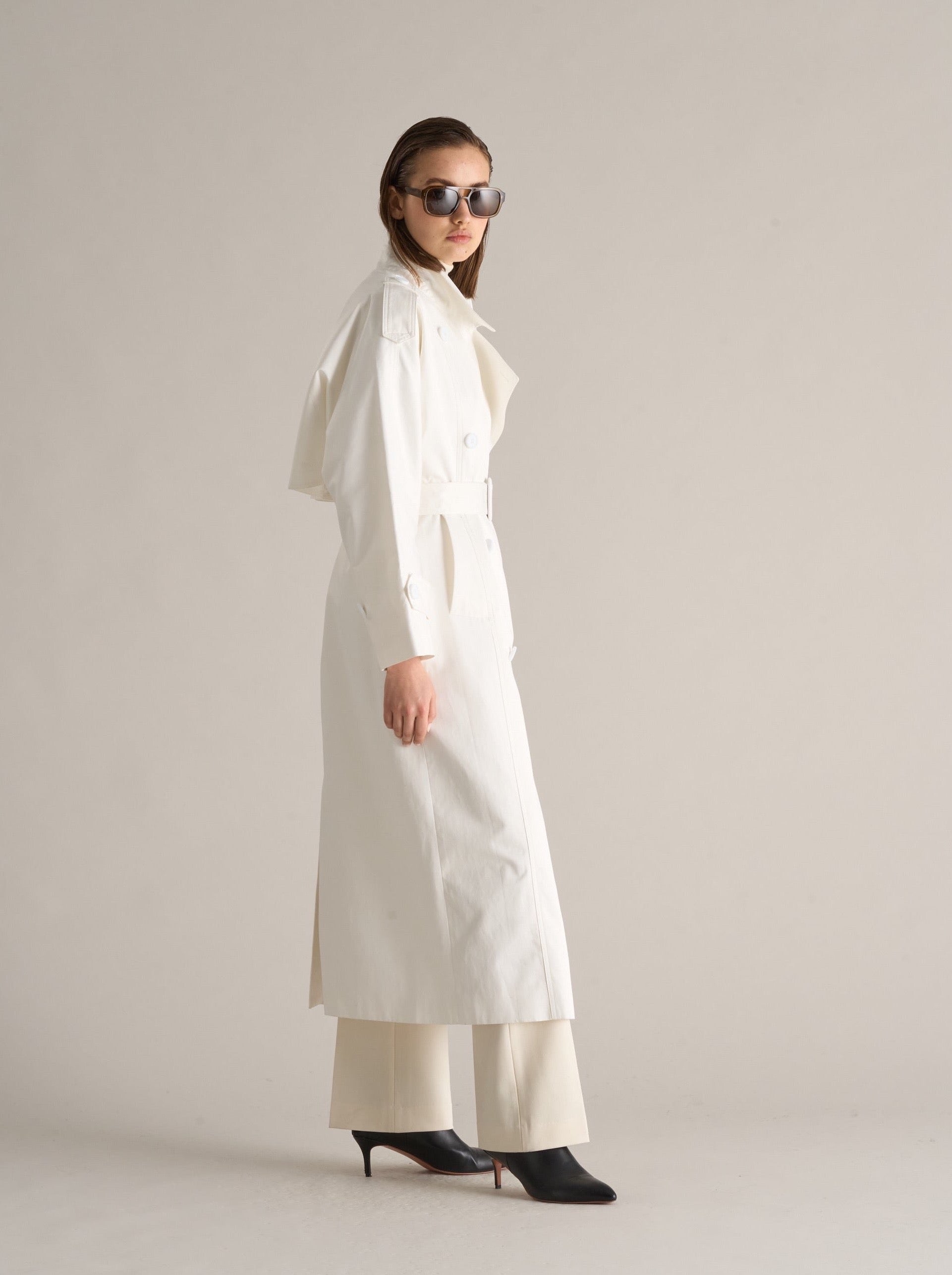 Trench Coat Optic White