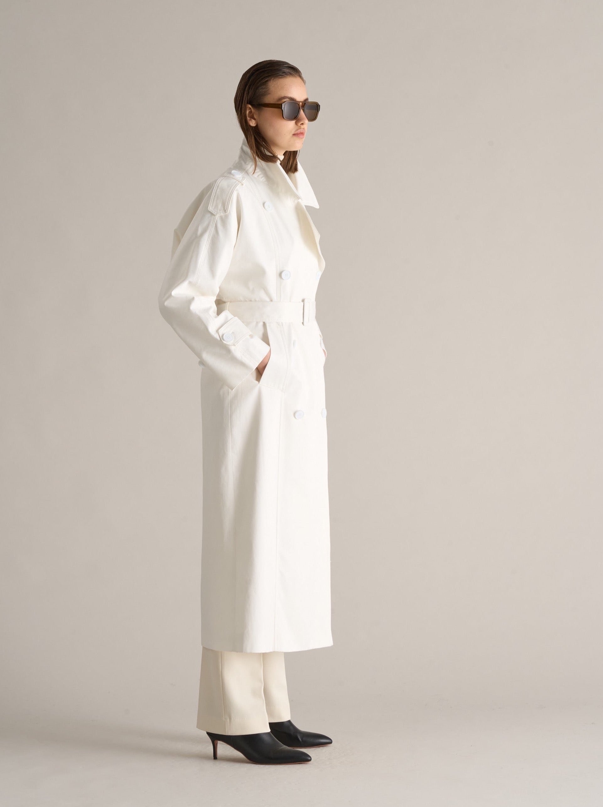 Trench Coat Optic White