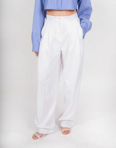 Daphne Pintuck Trousers Optic White