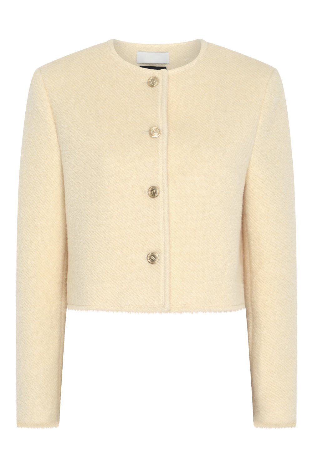 Cleo Wool Tweed Jacket Cashew