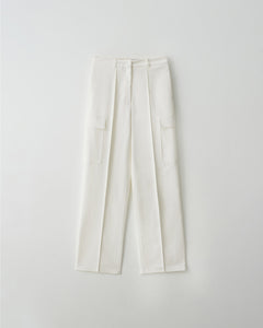Fina Cargo Trousers Optic White
