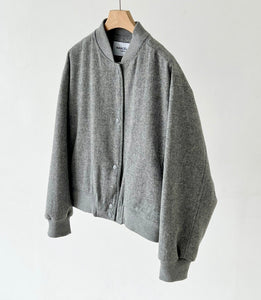 Viky Wool Bomber Jacket Grey Melange